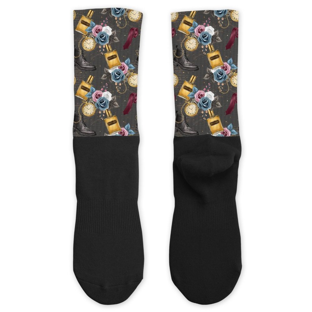 Gentlemen's Fashion Cologne Stacey Adams Dapper Design Custom Athletic Socks
